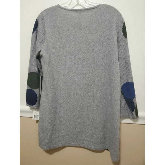 Trisha Tyler Crew Neck Multi Dots Brushed Sweater - Picture 5 of 11